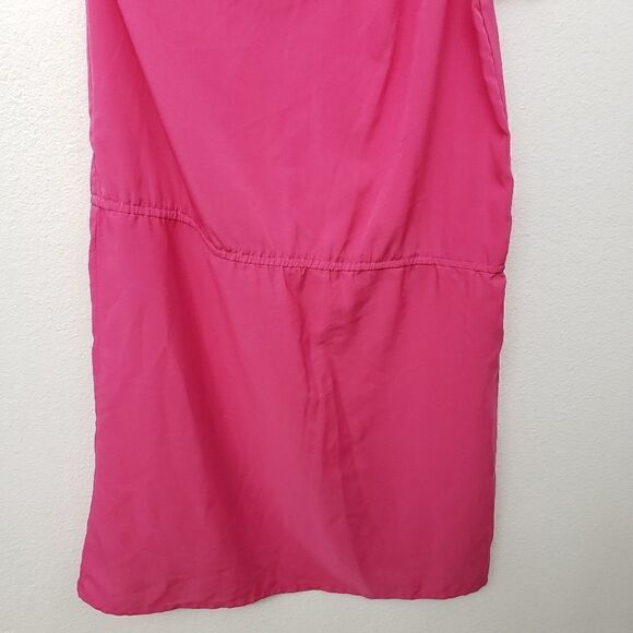 Angie One Shoulder Studded Hot Pink Cocktail Dress Size M - Picture 3 of 6